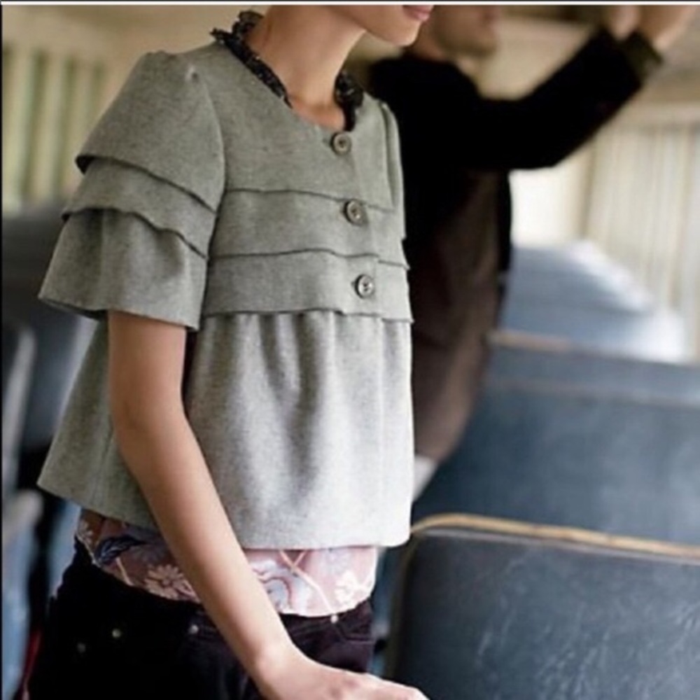 Anthropologie Sine Crop Jacket View 2